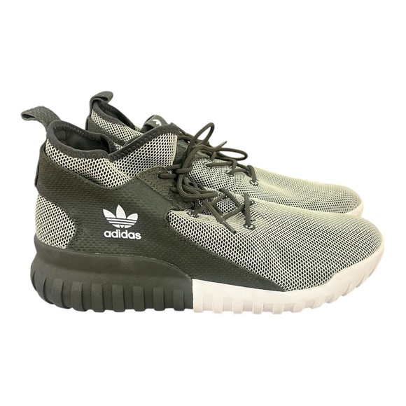 Adidas Men’s Tubular X BA7782 Sneakers Olive Green Mid Size 11 - Picture 10 of 12